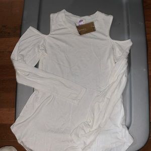 francesca’s cold shoulder top